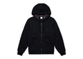 Burberry Letter Graphic Cotton Blend Zip Hoodie Black