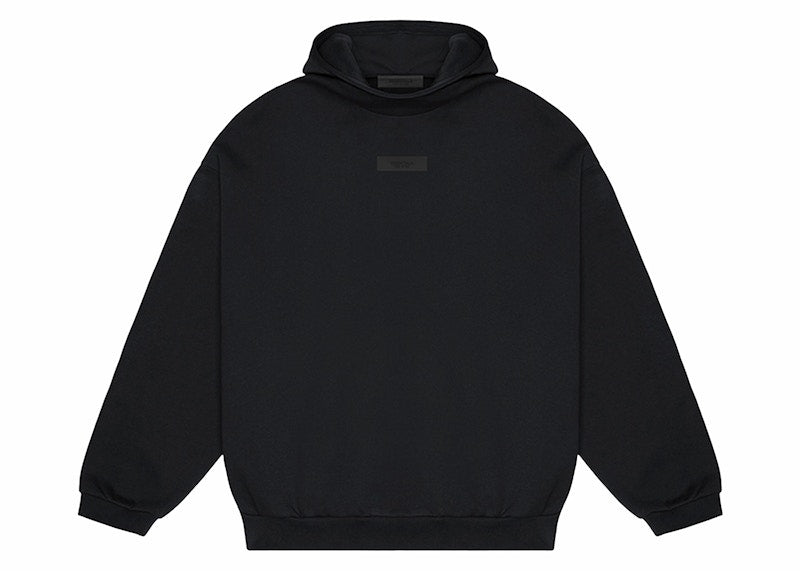 Fear of God Essentials Chest Logo Hoodie Jet Black/Jet Black