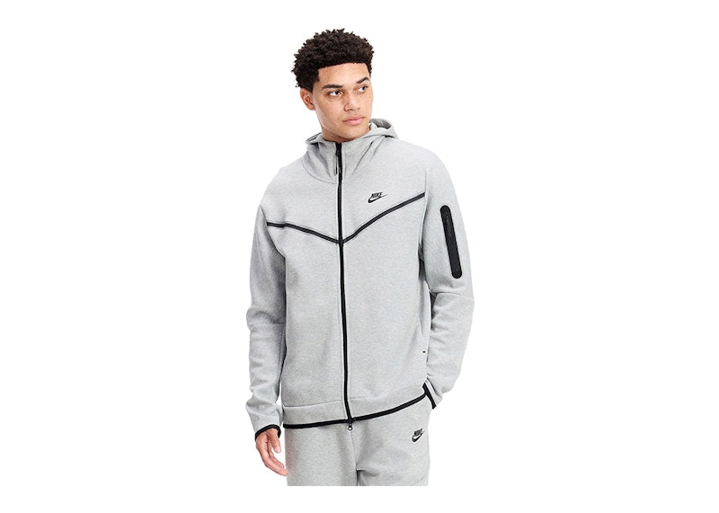 Nike Sportswear Tech Fleece Full-Zip Hoodie Heather Grey/Black
