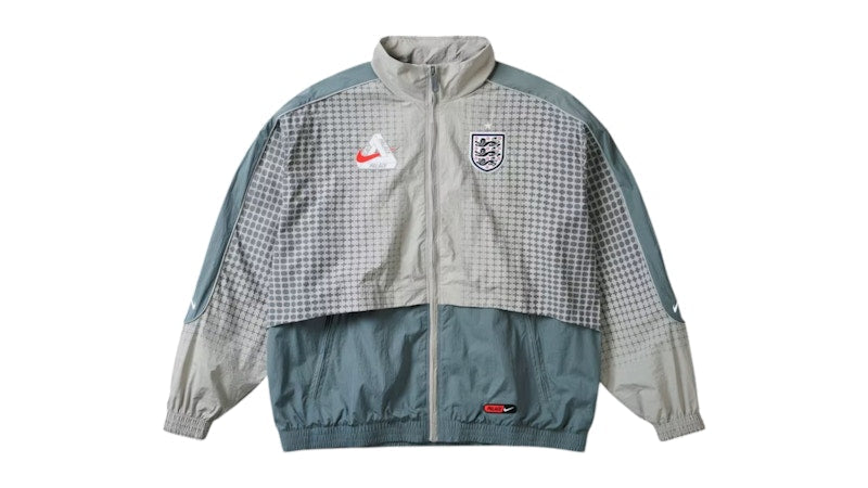 Palace x Nike England Solo Swoosh Track Jacket Pewter Grey/Cool Grey