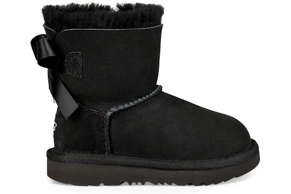 UGG Mini Bailey Bow II Boot Black (Toddler)