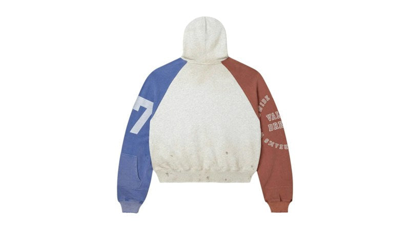 Vale Forever Patriot Chop and Screw Zip Up Hoodie Grey