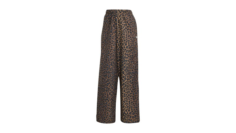 adidas Women's Leopard Firebird Oversized Track Tracksuit Bottoms Multicolor